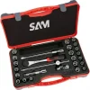 Livraison gratuite COFFRET 26 OUTILS 1/2′ EN MM ET EN POUCES SAM OUTILLAGE – 75SPM26 7