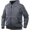 Livraison rapide (M) – SWEAT À CAPUCHE GRIS TAILLE M MILWAUKEE M12HHGREY3 – 4933464353 5