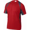 marque pas cher en ligne TEE-SHIRT DELTA PLUS 100% POLYESTER ROUGE / GRIS -BALIRG0 7