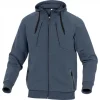 grande surprise VESTE SWEAT DELTA PLUS MOLLETON POLYESTER/COTON BLEU -ANZIOBM0 7