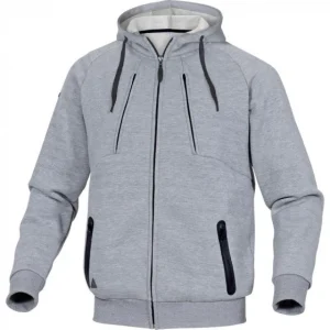 achat VESTE SWEAT DELTA PLUS MOLLETON POLYESTER/COTON GRIS -ANZIOGR0 6