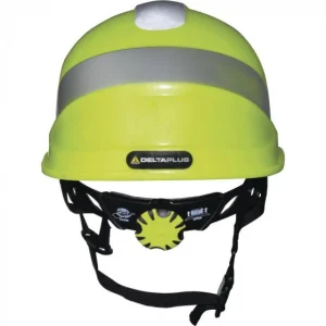 magasin paris CASQUE DE CHANTIER DELTA PLUS DIAMOND V UP JAUNE FLUO FORME CASQUETTE BASEBALL SERRAGE ROTOR – DIAM5UPJAFL 10