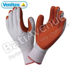 GANT DELTA PLUS TRICOT COTON/POLYESTER PAUME ENDUITE LATEX TAILLE 10 – VE79910 Vente 6