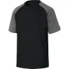 soldes TEE-SHIRT DELTA PLUS 100% COTON GENOA NOIR-GRIS-GENOANO0 5