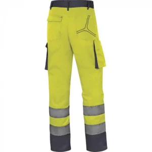 PANTALON DE TRAVAIL DELTA PLUS HAUTE VISIBILITÉ MACH2 EN COTON / POLYESTER JAUNE FLUO – M2PHVJG0 Prestation Et Rapide 6