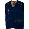 grossiste en ligne Gilet De Travail Delta Plus Panostyle® Polyester Coton Bleu Marine / Orange -m6gilbm0 7