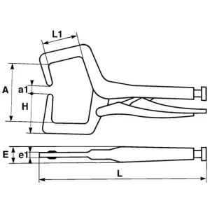 nouvelle saison PINCE ETAU POUR SOUDURE 280 MM SAM OUTILLAGE – 21928 6