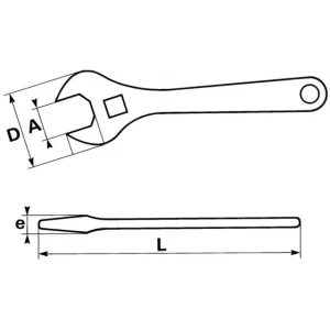 mode pas cher CLE A MOLETTE 8′ SAM OUTILLAGE – 548 6