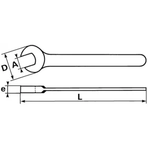 CLE A FOURCHE PUISSANTE 8 MM SAM OUTILLAGE – 698 se précipiter pour acheter 6