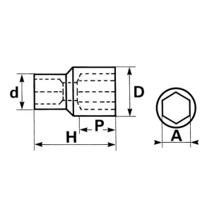 DOUILLE 1′ 60 MM SAM OUTILLAGE – M60 Protections acheteurs 6