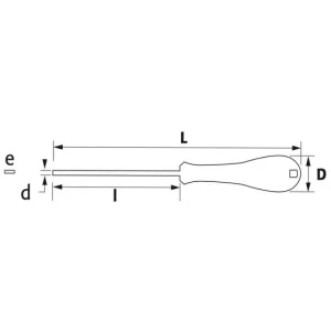 TOURNEVIS BOIS FENTE MECANICIEN 14X250 MM SAM OUTILLAGE – TW14MH250 Retour Gratuit 9