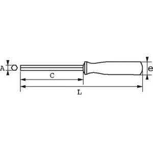 CLE A DOUILLE EMMANCHEE BIMATIERE 6 PANS 6 MM SAM OUTILLAGE – 291T6 en france 6