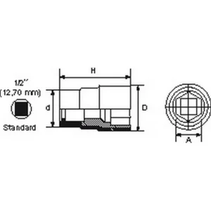 marque moins cher DOUILLE ISOLEE 1/2 12 PANS 14 MM SAM OUTILLAGE – ZS14 6