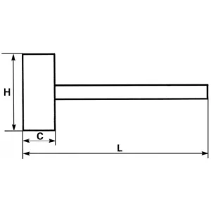 magasin en ligne france MASSETTE SANS REBOND 32 MM SAM OUTILLAGE – 32232FME 6